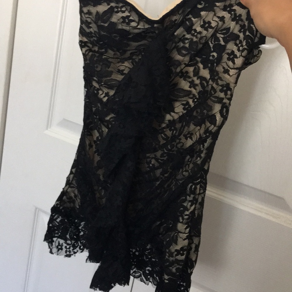 Black lace top
